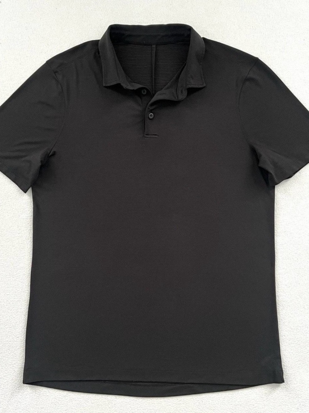 Lululemon Evolution Short Sleeve Polo Black Medium M